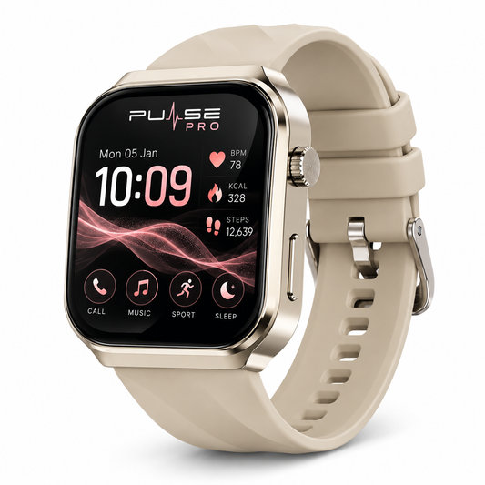 PULSE PRO | Advanced Health & Fitness Smartwatch. - Cream